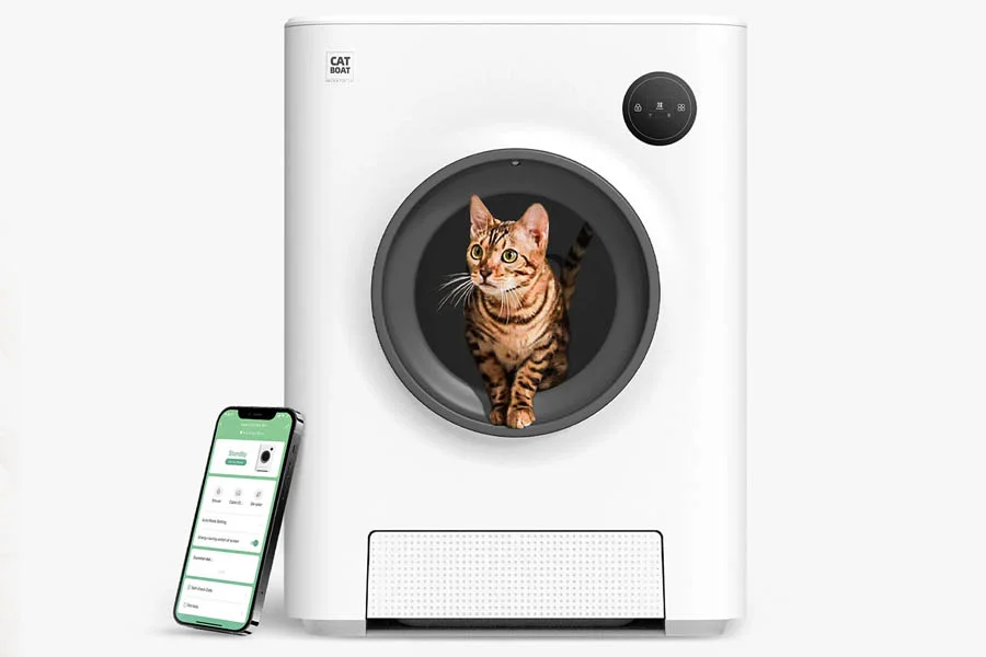 automatic scooping litter box