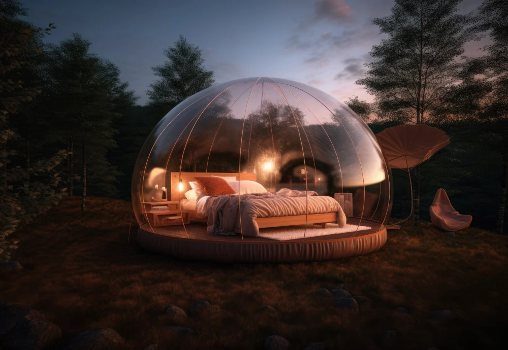 innovative transparent bubble tents